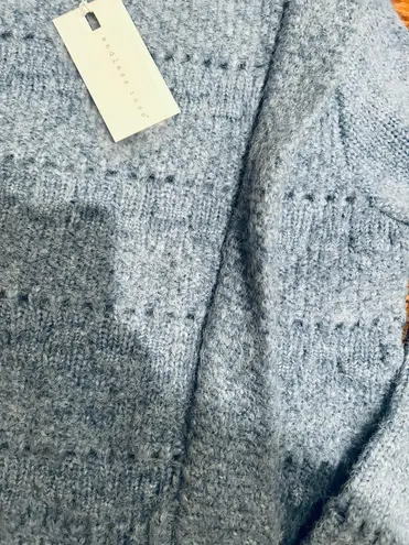 Endless Rose NWT BLUE CHUNKY WOOL KNIT DETAILED SWEATER size M