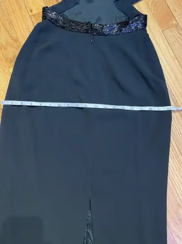 NAHNAH Collection Vintage Crisscross Wide Straps Cutouts Black Size 4