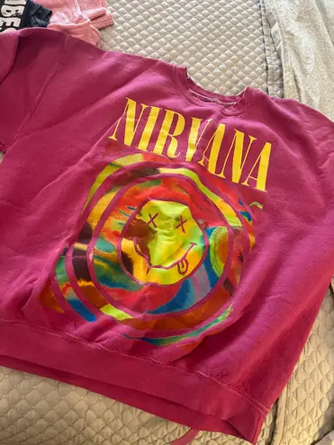 Urban Outfitters Nirvana Band Graphics Sweatshirt