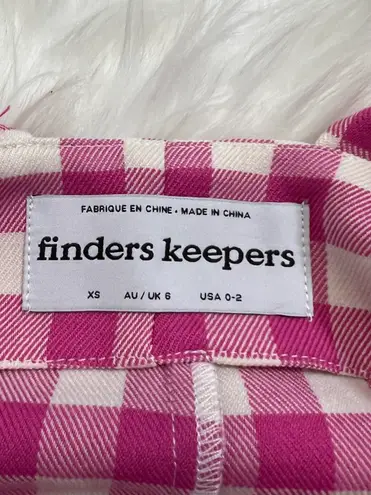 Finders Keepers NWT Pink Gingham Gigi Midi Dress