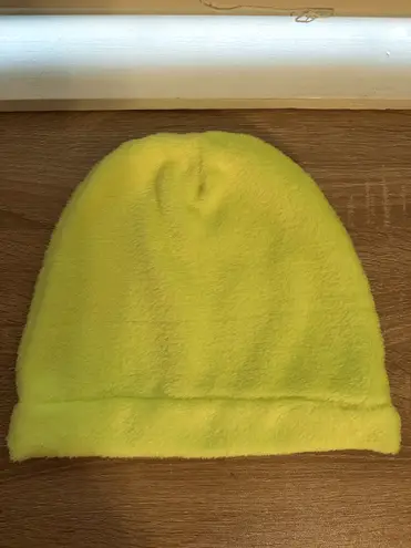 Handmade Lime Green Winter Knit Soft Fluffy Beanie Hat