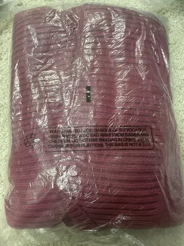 H by Halston Mix Stitch Ribbed Open Front Cardigan Heather Cabernet A294975 XL