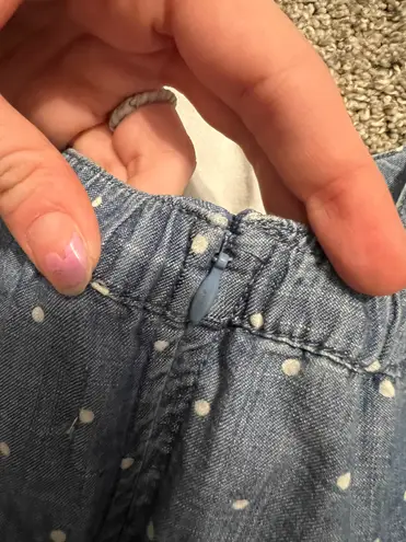 Abercrombie & Fitch Denim Polkadot Dress - Image 6