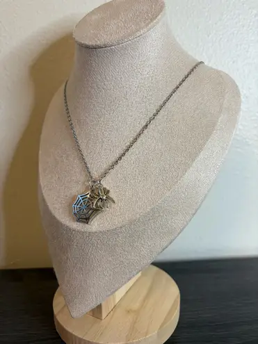 Handmade Spider/Spider Web Necklace