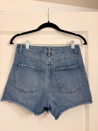 No Boundaries  Denim Shorts Distressed thumbnail 3