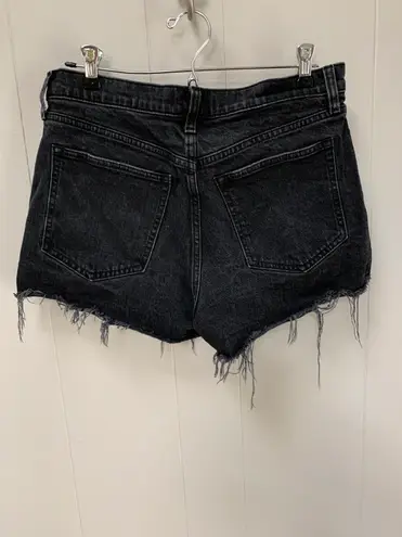 Abercrombie & Fitch The Mom Short High Rise Black Denim Shorts Size 29/8