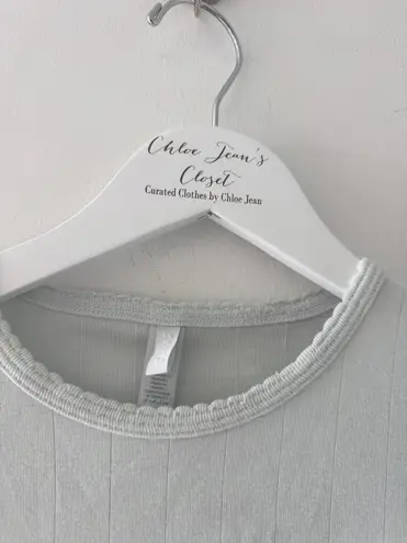 SKIMS Pointelle Blue Tee