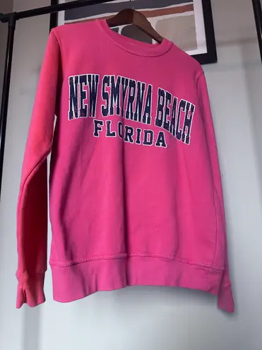 Pacific&Co Cozy Oversized Crewneck New Smyrna Beach Preppy Sweatshirt Size Medium