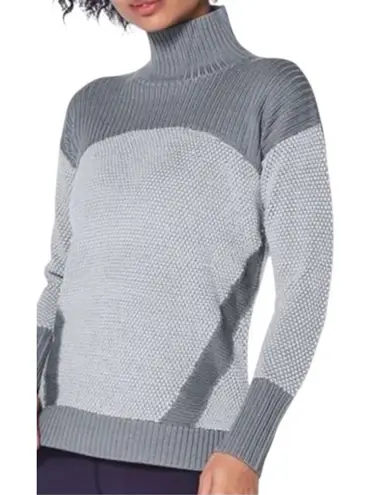 Lululemon Warm & Restore Sweater Sz 10 In Magnet Grey / Starlight Gray