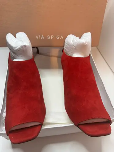 via spiga Terese Red Slingback Sandals Size 8.5M