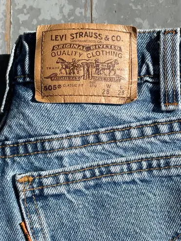 Levi's Vintage 505 High-Waisted Denim Cutoff Shorts