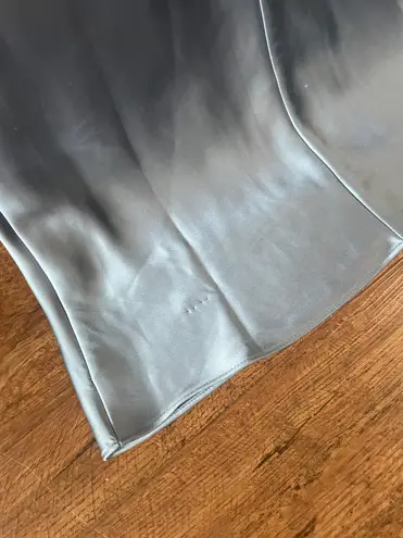 Revelry Jade Satin Dress Blue Size 4