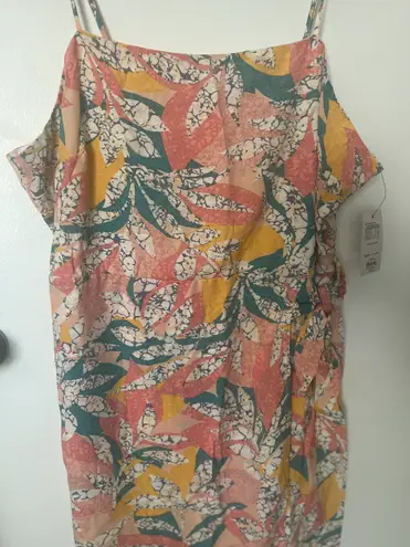 Nine West Women's Faux Wrap Mini Dress Multicolor Size XXL NWT