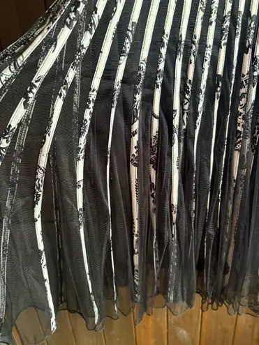 Maner Black and White Striped Dress