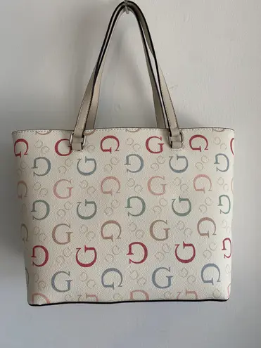 Guess NWT colorful Logo Tote Bag & Pouch