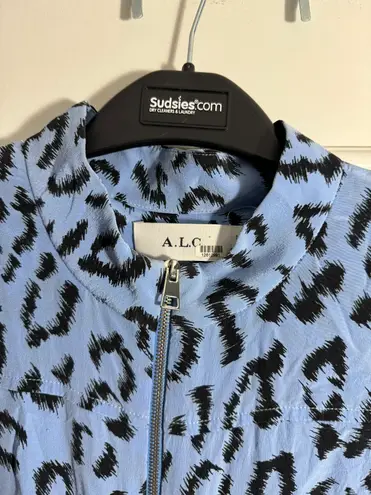 A.L.C. - Leopard Print Blue Dress