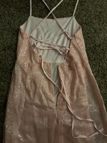 Hello Molly Light Pink Homecoming Dress