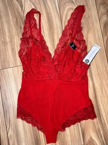 Marilyn Monroe NWT Red Lingerie Bodysuit