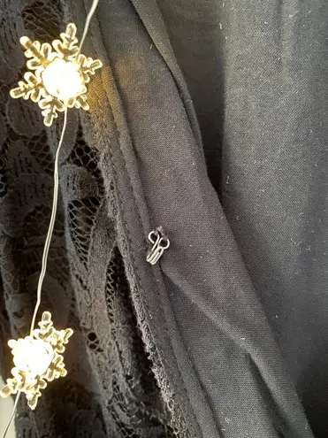 Hollister Vintage Black Lace Skater Dress