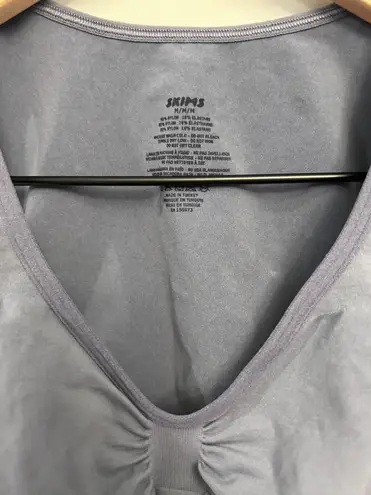SKIMS NWOT Seamless Sculpt Tank Top Sz Medium Color Steel Blue
