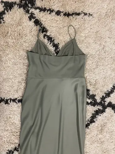 BHLDN Anthropologie Freya Satin Charmeuse Maxi Dress