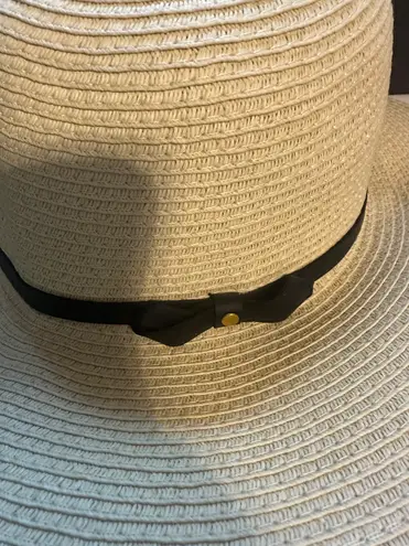 Minicci Tan Sun Hat with Black Bow