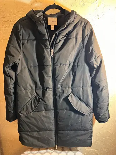 Daily Ritual Black Quilted Puffer Jacket M Size M