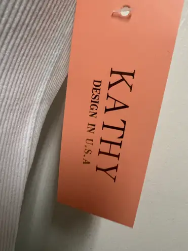 Kathy White Sleeveless Ribbed Jumpsuit