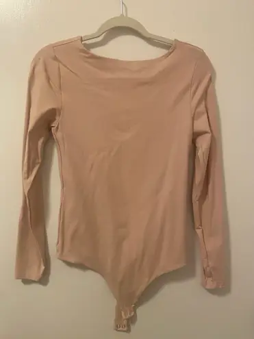 Nuuds Open Back Bodysuit In Ribbon