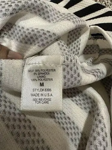 Freeway Apparel Freeway Black And White Striped Sleeveless Dress