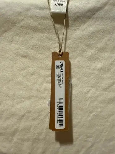 SKIMS NWT COTTON JERSEY LONG SLEEVE T-SHIRT Marble M