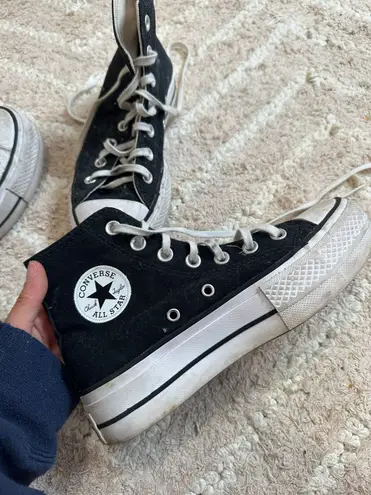 Converse Black Platform