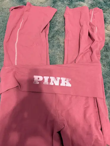 PINK - Victoria's Secret Victoria's Secret PINK Fold Over Yoga Pants - Image 2