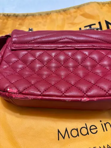 Mario Valentino Valentino Quilted Red Mario Mini Handbag