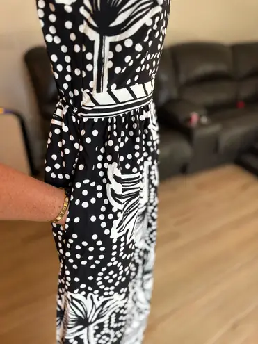 Band Of The Free Black and White Printed Dress. Size Small