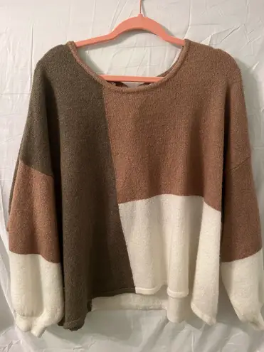 Blu Pepper Colorblock Sweater