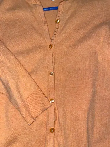 Croft & Barrow Pastel Orange Cardigan 