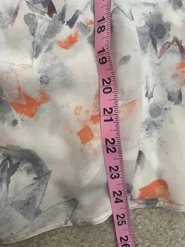 Rebecca Taylor Misty Garden Printed Blouse Size 6/Small 100% Silk Feminine