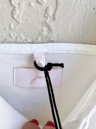 Jen 7 White Denim Dress By 7 Of All Mankind New Small