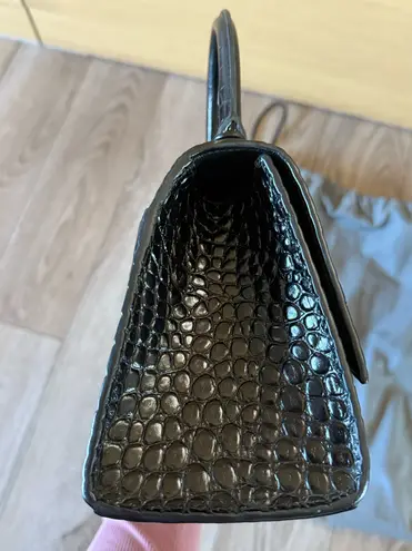 Balenciaga Crocodile Hourglass Small Handbag