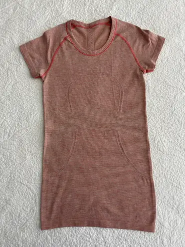 Lululemon Orange Swiftly Tech Shirt  - Image 10
