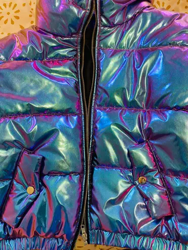 Forever 21 iridescent puffer jacket deals