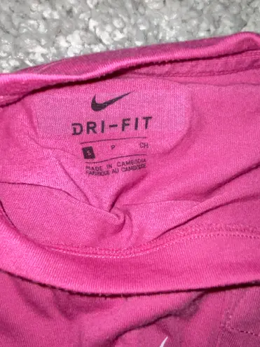 Nike Dri Fit Pink Cropped Tee