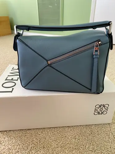 Loewe Small Puzzle bag Stone Blue 1600 40 Off Retail From Meeh