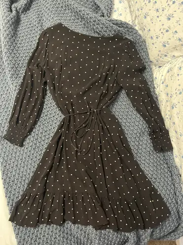 American Eagle Polka-Dot Wrap Dress