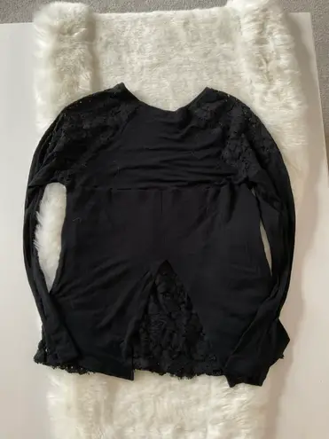 Generation Love Black Lace Top