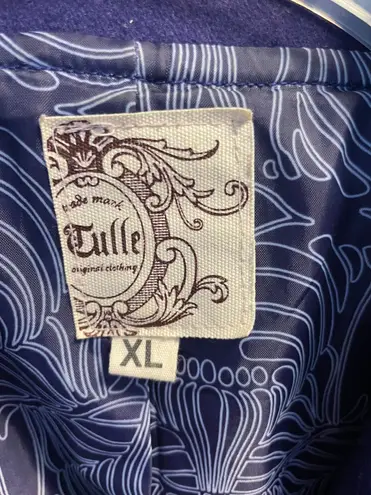 Tulle Royal Purple Pea Coat