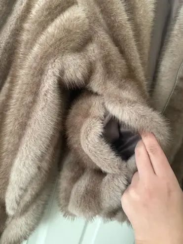 Peppermayo NWOT Naylor Faux Fur Jacket Coat - Brown