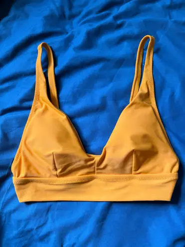Aerie  Orange Bikini Top Triangle
