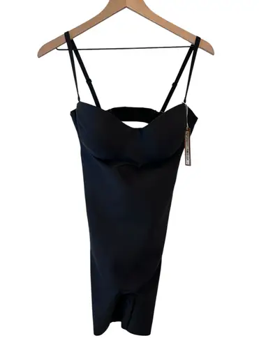 SKIMS NWT Women's Body Underwire Mid-thigh Bodysuit Onyx/ Black Size XL